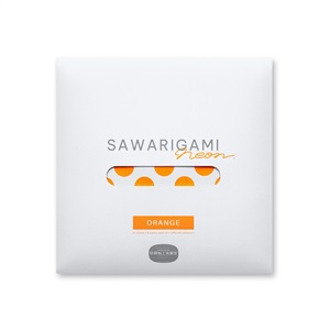 触り心地のある折り紙 SAWARIGAMI neon ＜ORANGE＞